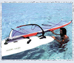 wasserstart windsurfen